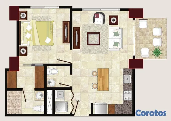 apartamentos - apartamentos en construcción de 1 habitación desde US$ 99,000 en Naco ID1557 10