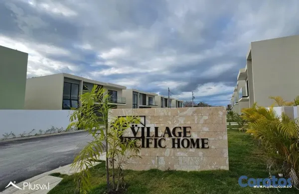 casas vacacionales y villas - Village Pacific Home Punta Cana | Villas de 3 Habitaciones con Patio y Entrega 3