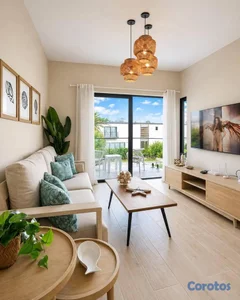 Ventura Golf, Vista Cana: 110 m² amueblados con terraza privada