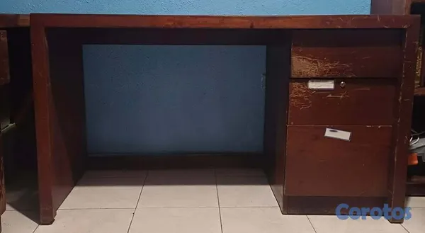 articulos de oficina - 🪵 Escritorio de Caoba Centenaria (Para Restaurar) 4