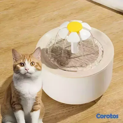 animales y mascotas - Fuente de agua para gatos 1.5 litros 8