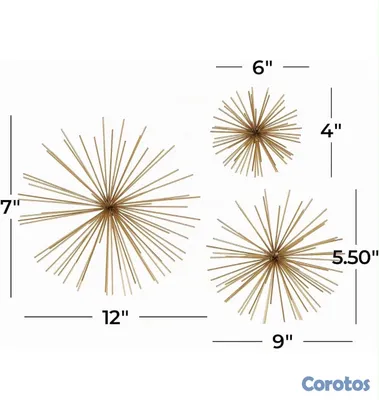 decoración y accesorios - adorno de pared ( trío decorativo)  3