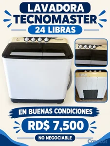 Lavadora tecnomaster de 24 libras 