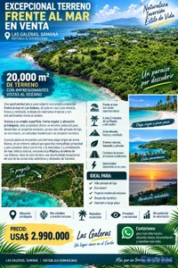 TERRENO EXCLUSIVO FRENTE AL MAR – LAS GALERAS, SAM