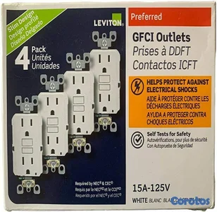 Caja de 4 Tomacorrientes leviton con protección alto voltaje