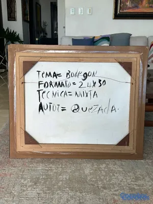 decoración y accesorios - Hermosa pintura del famoso pintor Porfirio  2