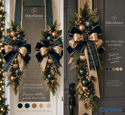 decoración y accesorios - Escapularios navideños para tu puerta 2