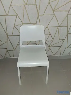 muebles y colchones - Juego de comedor blanco 3
