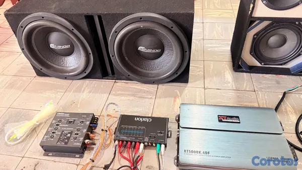 otros electronicos - 🔥🔊 SISTEMA DE MÚSICA COMPLETO PARA CARRO 🚘💥 COMANDO + XT AUDIO💰 NEGOCIABLE  2