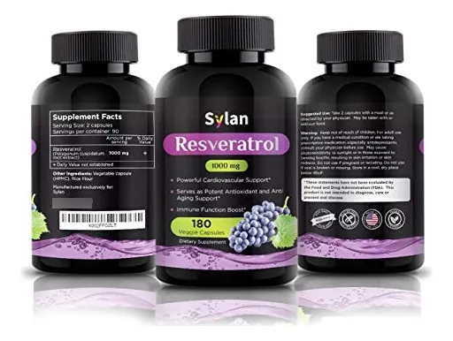 Salud y Equipamiento Médico - Resveratrol 1000 Mg Potente 180 Capsulas 5