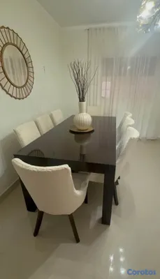 muebles y colchones - set comedor de 8 sillas, incluye tope de cristal y protector de sillas.  4