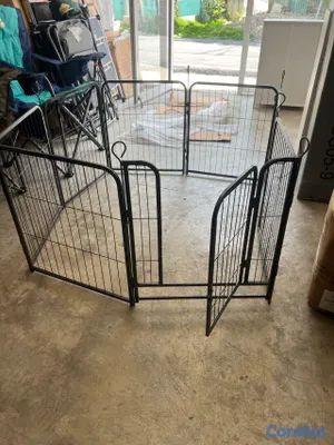 animales y mascotas - Corralito para cachorro 8 paneles de barra para perro pequeño reforzada  2