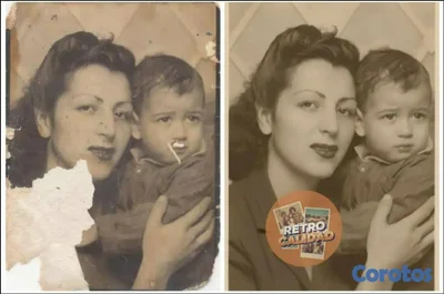 Restauración de fotos dañadas y antiguas