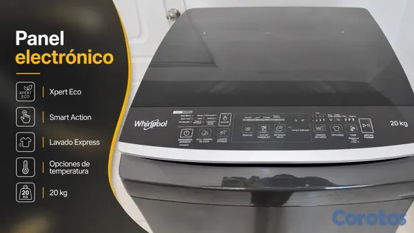 electrodomesticos - Lavadora Whirlpool 20 KG Automática Xpert Eco 5