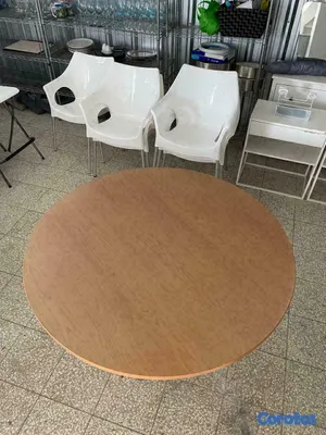muebles y colchones - mesa redonda de 4-6 personas sin sillas 5