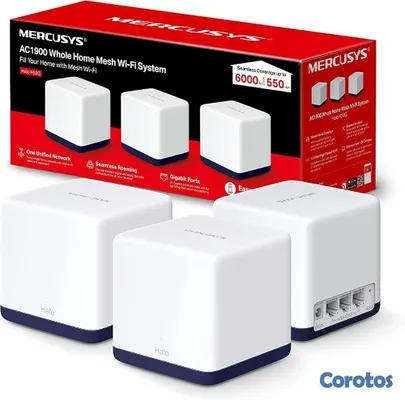 accesorios para electronica - ROUTER HALO H50G (3-PACK) 3 UNIDADES TP-LINK MERCUSYS, 1900 MBPS, 802.11AC, 5 GH 3
