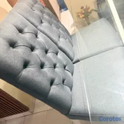 muebles y colchones - Comedor de 6 Sillas y tope de cristal 
