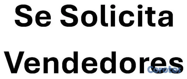 empleos disponibles - Solicito vendedoras  2