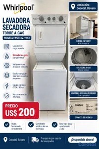 Lavadora y Secadora Whirlpool en Torre – Secadora 