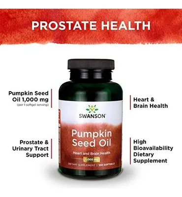 Salud y Equipamiento Médico - Pumpkin Seed Oil Aceite Semilla Calabaza 100 Softgels 1000mg 4