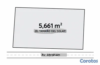 🔵 Alquilo solar 5,661 mts en ensanche la paz 
