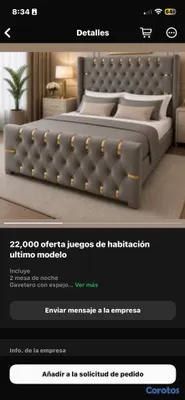 muebles y colchones - JUEGO DE HABITACIÓN MODERNO 3