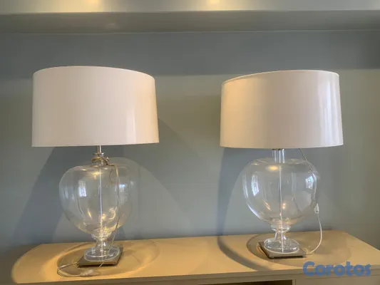 decoración y accesorios - Lamparas mesa base cristal Global Views  2