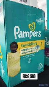 PAMPERS SWADDLERS #1 160unds