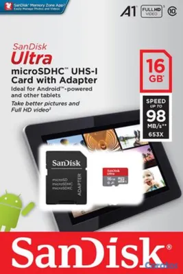 accesorios para electronica - MEMORIAS MICRO SD SANDISK ULTRA CLASE 10 UHS-I 98MB/S 16GB 2