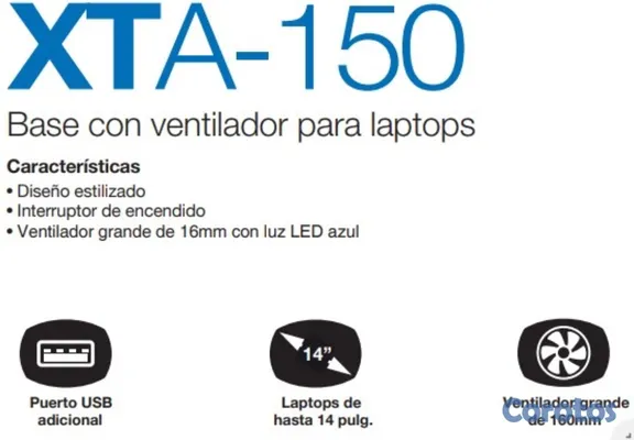 computadoras y laptops - Base enfriadora de laptop 2