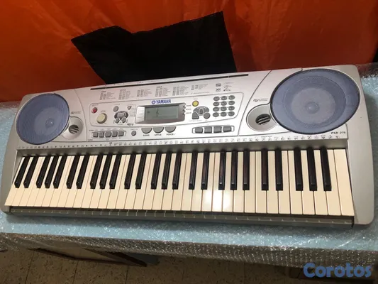 instrumentos musicales - Piano Yamaha PSR-275 de 61 teclas Sensibles con su fuente.. 4