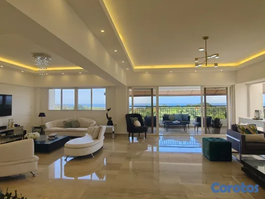 apartamentos - Anacaona  Amueblado en con vista la mar de tres hab con balcón  3