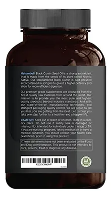 Salud y Equipamiento Médico - Aceite De Semilla Negra Prensado En Frio 3,000 Mg 3