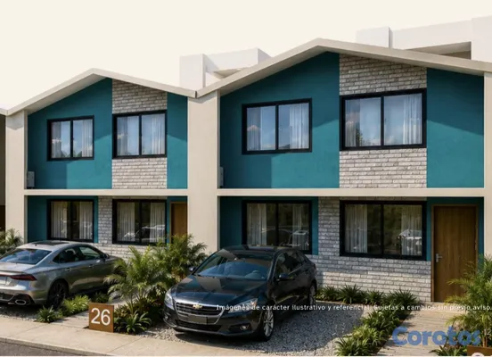 casas vacacionales y villas - Venta de Town House con estilo de villa en residencial privado en Bayahíbe 8