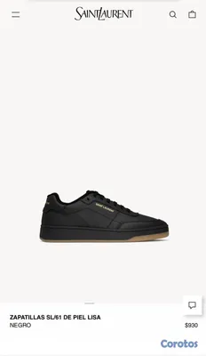 zapatos para hombre - YSL negros  3