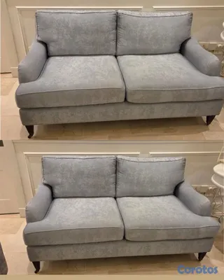 muebles y colchones - Sofa 2 puestos gris retapizado 65 pulgadas 3