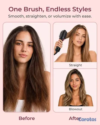 salud y belleza - 💇‍♀️🔥¡CEPILLO SECADOR 4 EN 1 UMEELY! Alis, Seca y Da Volumen Iones Negativos ✨ 6