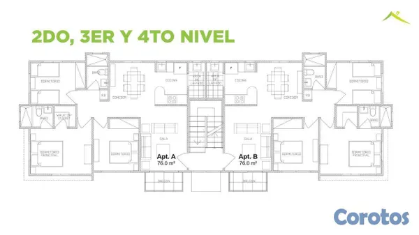apartamentos - Apartamentos de 2 habitaciones en la ciudad Juan Bosch 4