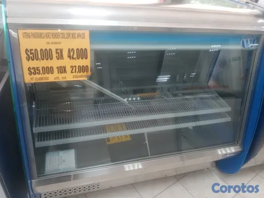 equipos profesionales - vendo vitrina fria  panorámica de 20 pc ,nueva nunca usada  4