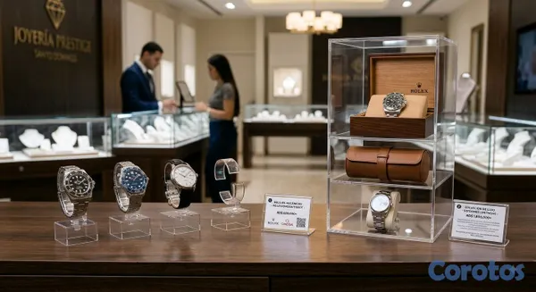 articulos de oficina - 💎 Exhibidores de Acrílico Premium para Relojes y Joyas - ¡Mejora tu Vitrina! 💎 2