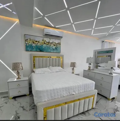 muebles y colchones - Juego de habitación diferente colores en oferta 2
