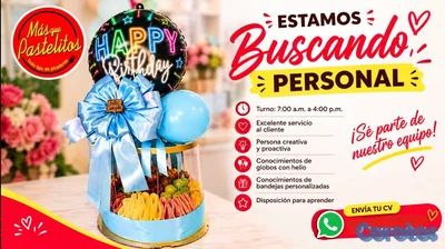 Personal para tienda de globos y envolturas