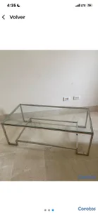 mesita cristal 