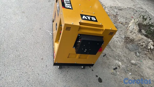 plantas e inversores - Planta eléctrica 12KVA semi silenciosa cerrada con transfer automático 110 220V 2
