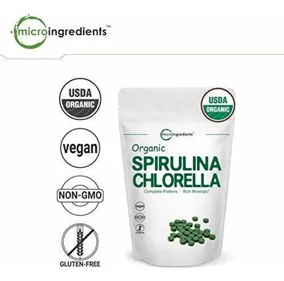 Salud y Equipamiento Médico - Clorella Y Espirulina Organica 3000mg, 720 Tabletas 4