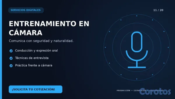 servicios profesionales - PRODUCCIÓN Y GESTION DE PODCAST  10