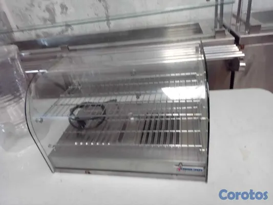 cocina - Vitrina Exhibidora de Acero Inoxidable con Vidrio  3