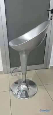 muebles y colchones - Taburete de bar plata, 4 unidades 3