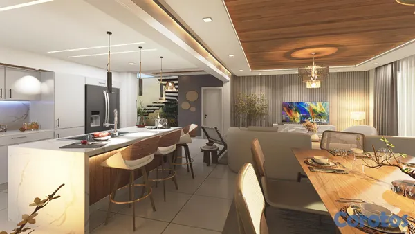 casas vacacionales y villas - Vista Cana, Amplias Villas con 4 habitaciones con piscina 5