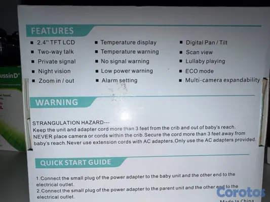 accesorios - cámara baby monitor nunca usada nueva  2